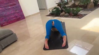Stella Barey anal yoga pose hardcore porn