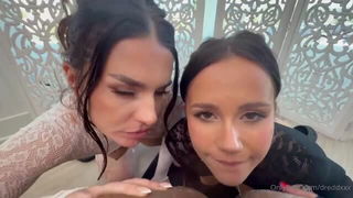 Iris Leon and Maddie Wren anal threesome xxx porn scene