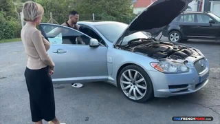 Didine flaunts curves by Jaguar hardcore porn