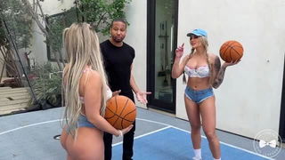 Nia Bleu cheats with BBC coach porn video