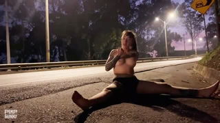 Janeth Jones roadside public masturbation sex scene