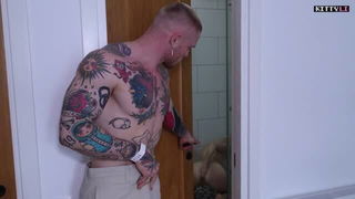 Sam Garro anal doorway tease xxx porn scene