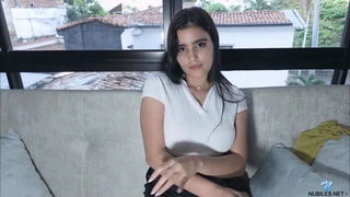 Miia Carter on white couch xxx video