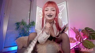 Leah Meow Makima dildo ride porn