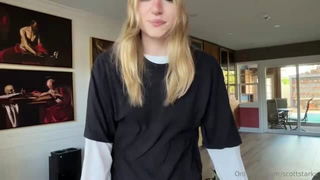 Abbie Sykes casual blonde tomboy xxx porn scene