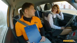 Redhead driving instructor Jacky Liz Hyde porn video