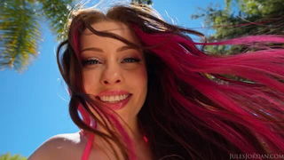 Haley Spades pink bikini tease hardcore porn