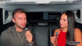Daniela Andrea red dress interview xxx
