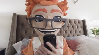 Mandy Waters orange wig bed selfie xxx porn