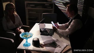 Miss Sally office desk meeting xxx